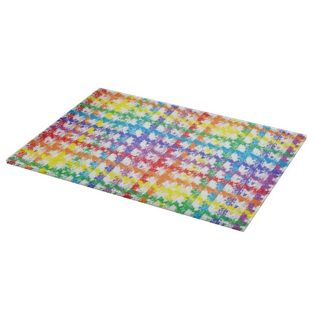 Rainbow Scratch Cutting Board Schneidebrett (Ecke)