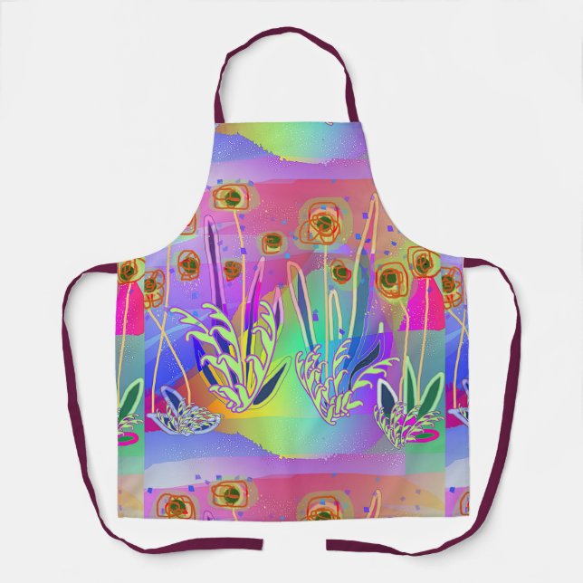 Rainbow Scribbloms Schürze (Vorderseite)