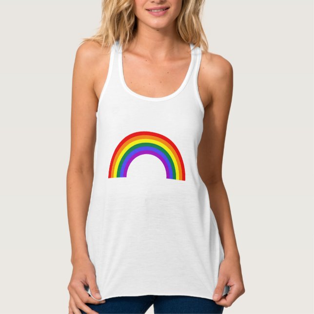 Rainbow Semicircle Form Tank Top (Vorderseite)
