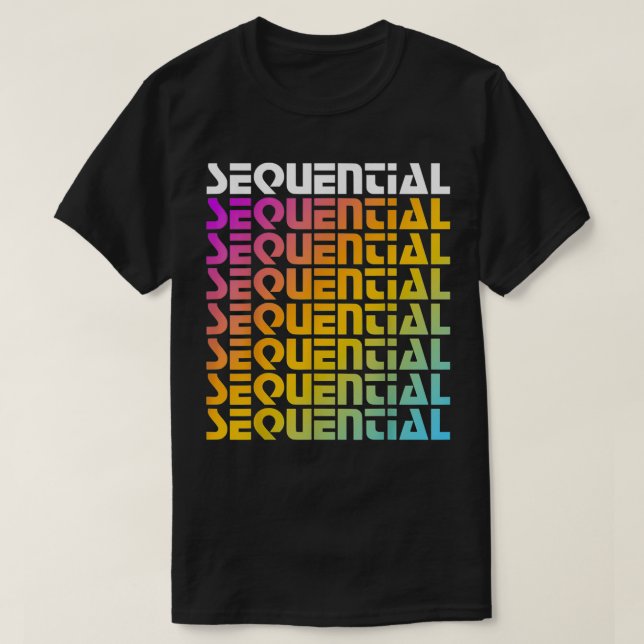 Rainbow Sequential  T-Shirt (Design vorne)