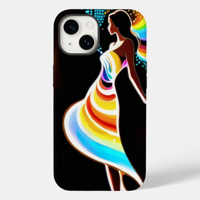 Rainbow Serenity iPhone/iPad Gehäuse Case-Mate iPhone 14 Hülle (Rückseite)