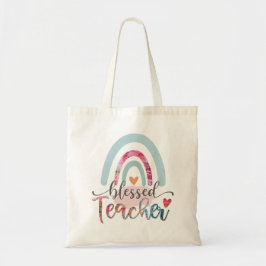 Rainbow Sessed Teacher Tote Bag Tragetasche