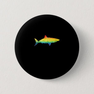 Rainbow Shark Gay Pride Flag LGBT LGBTQ Tank Top Button