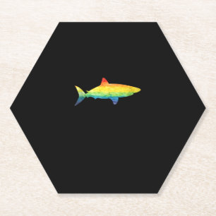 Rainbow Shark Gay Pride Flag LGBT LGBTQ Tank Top Untersetzer