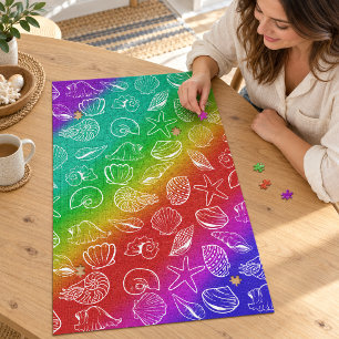 Rainbow Shellfish Muster 20" x 30"