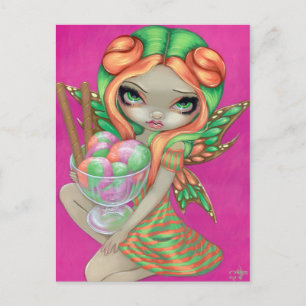 "Rainbow Sherbet Fairy" Postkarte