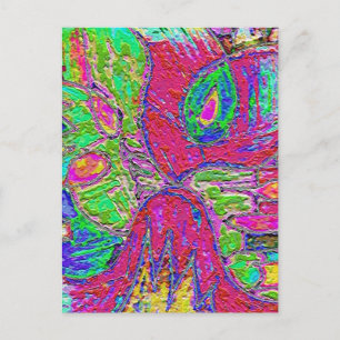 Rainbow Sherbet Foed Postcard Postkarte