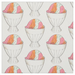 Rainbow Sherbet Ice Cream Sorbet Dessert Scoop Stoff