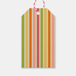 Rainbow Sherbet Vintag Strip-Geschenkmarke Geschenkanhänger