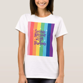 Rainbow-Shirt, hell wie ein Diamanthemd T-Shirt