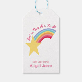 Rainbow Shooting Star Retro Valentinstag Geschenkanhänger