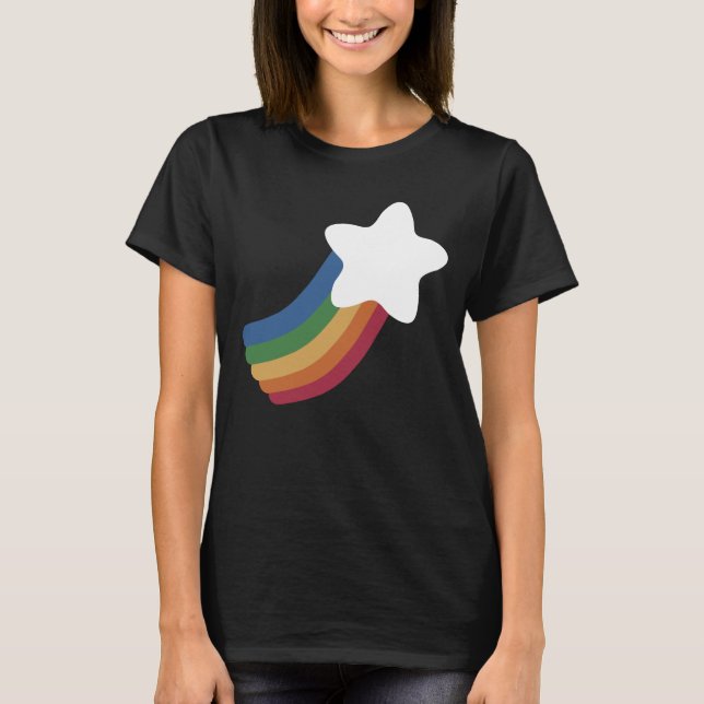 Rainbow Shooting Star T-Shirt (Vorderseite)