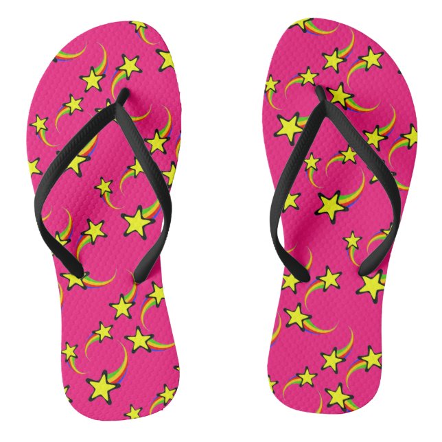 Rainbow Shooting Stars Thunder_Cove Flip Flops (Fußbett)