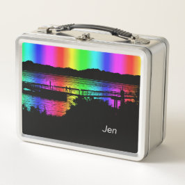 Rainbow Silhouette Personnes Lunchbox personnalisé