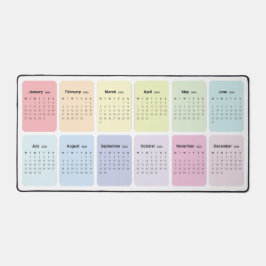 Rainbow Simple Minimalistisch 2025 Kalender Monats Schreibtischunterlage