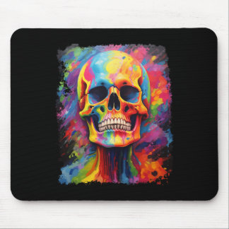 Rainbow Skeleton Anatomie Beängstigendes Halloween Mousepad
