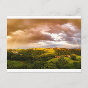 Rainbow Skies Office personalize Destiny's Postkarte