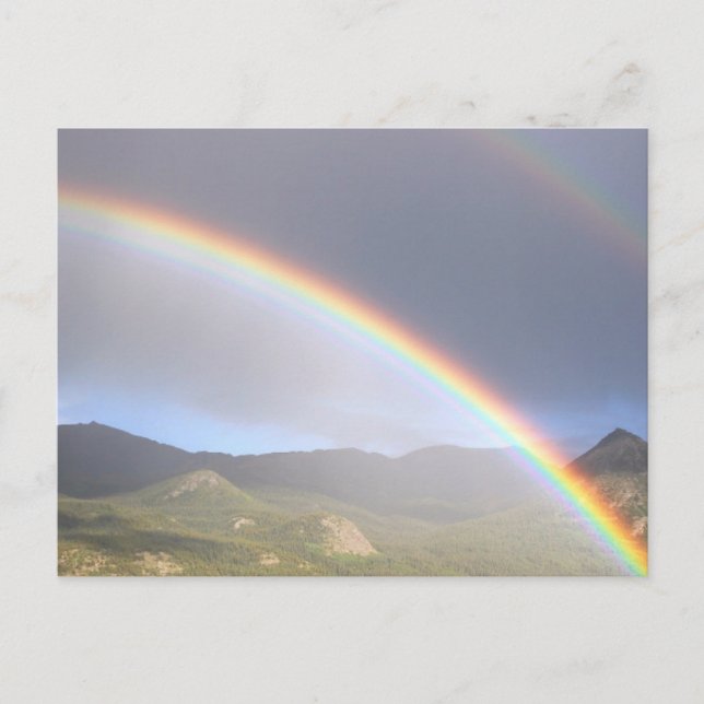Rainbow Skies Office personalize Destiny's Postkarte (Vorderseite)
