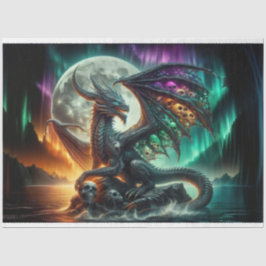 Rainbow Skull Dragon Seidenpapier