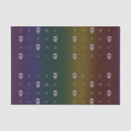 Rainbow Skulls Gewebepapier Seidenpapier