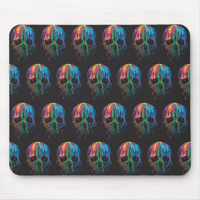 Rainbow Skulls Mousepad (Vorne)