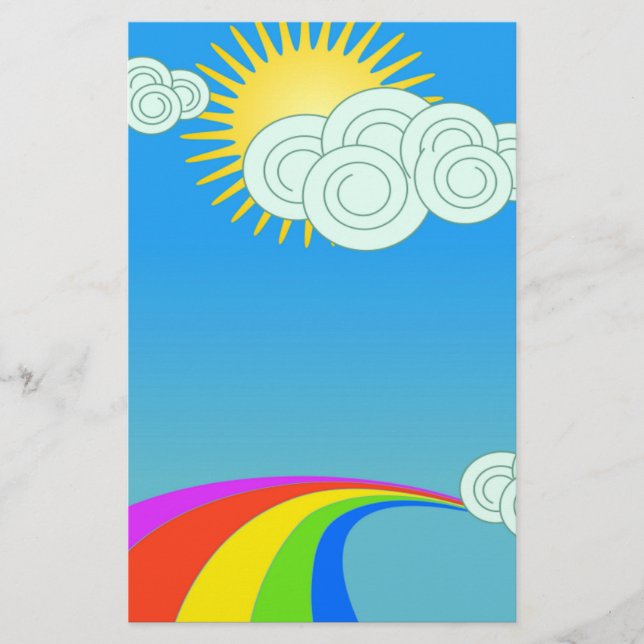 RAINBOW SKY BRIEFPAPIER (Vorderseite)