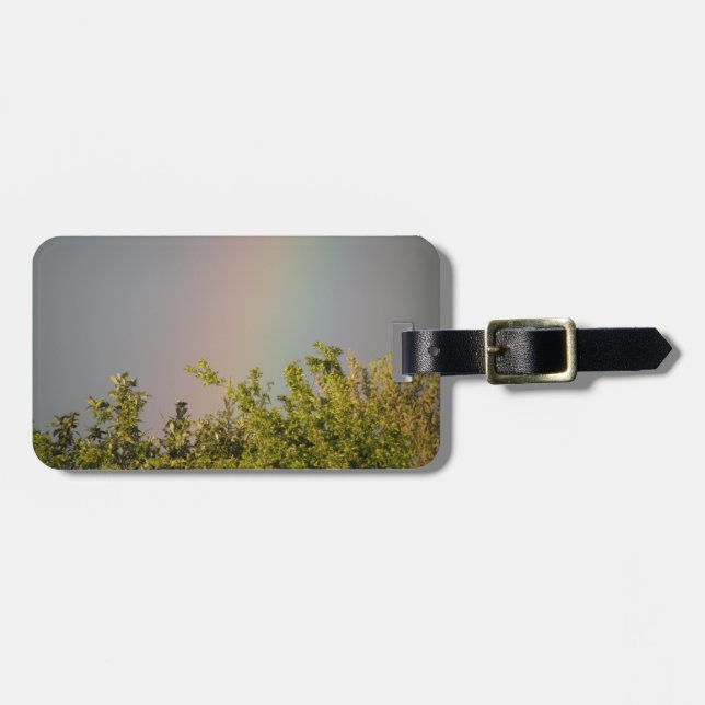 Rainbow Sky Custom Luggage Tag Gepäckanhänger (Vorderseite horizontal)