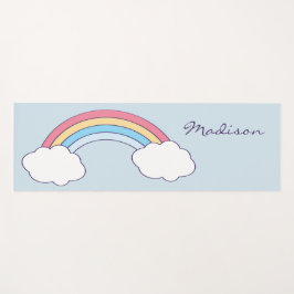Rainbow Sky individuelle Name Yogmatte Yogamatte