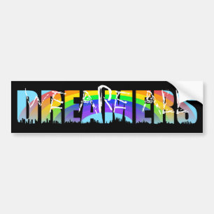 Rainbow Skyline Daca Dreamers 1 Autoaufkleber
