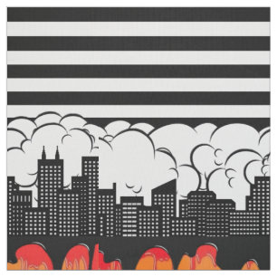 Rainbow Skyline Stoff