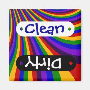 Rainbow Slide - farbenfrohe Streifen Magnet