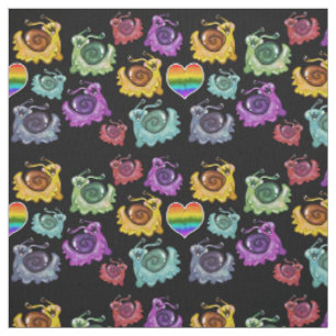 Rainbow Snails Stoff