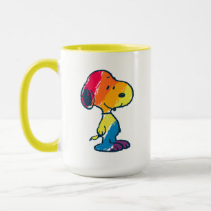 Rainbow Snoopy Tasse
