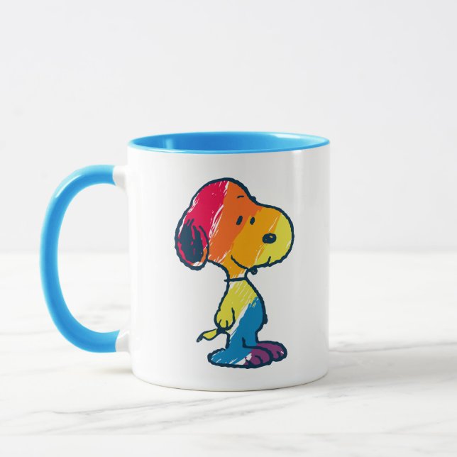 Rainbow Snoopy Tasse (Links)