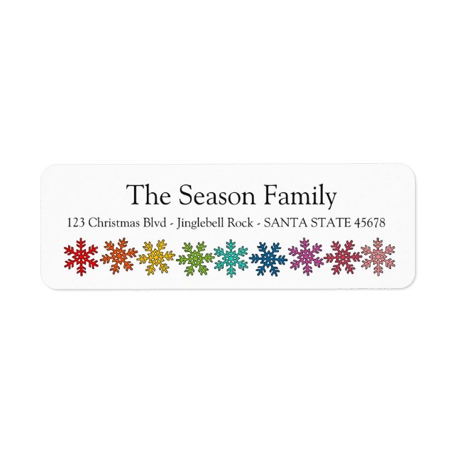 Rainbow Snowflakes - Urlaubsattel (Vorne)