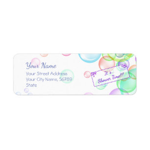 Rainbow Soap Bubbles Baby Dusche