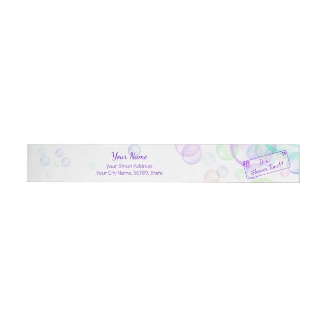 Rainbow Soap Bubbles Baby Dusche (Person)