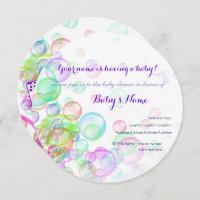 Rainbow Soap Bubbles Baby Dusche