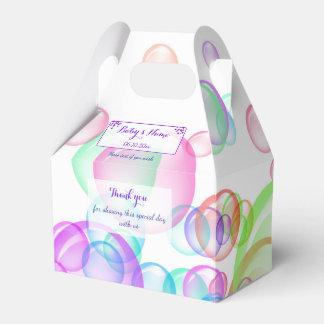 Rainbow Soap Bubbles Baby Dusche Geschenkschachtel