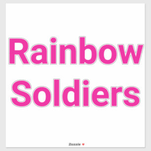 Rainbow Soldiers Gay Rights Hankamer Artjunkhaus Aufkleber