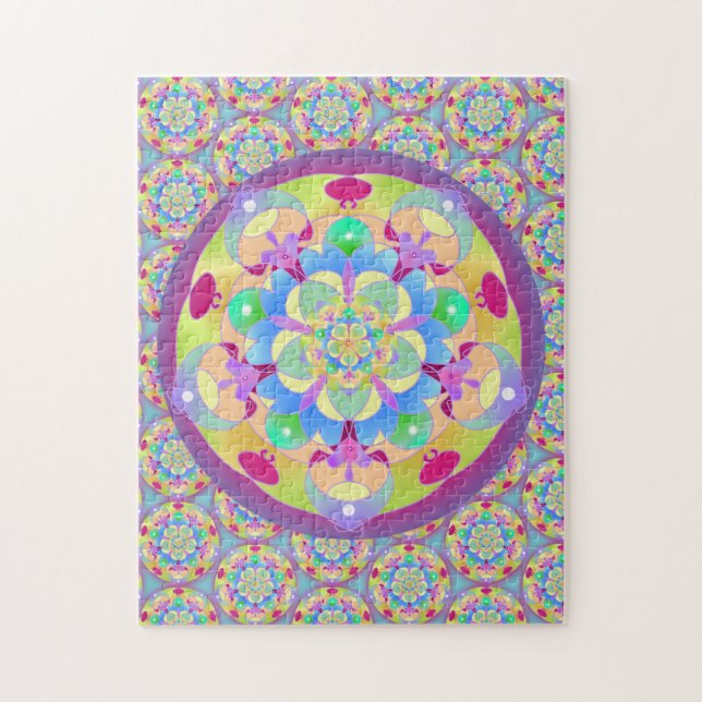Rainbow Song Mandala Extrem herausfordernd (Vertikal)