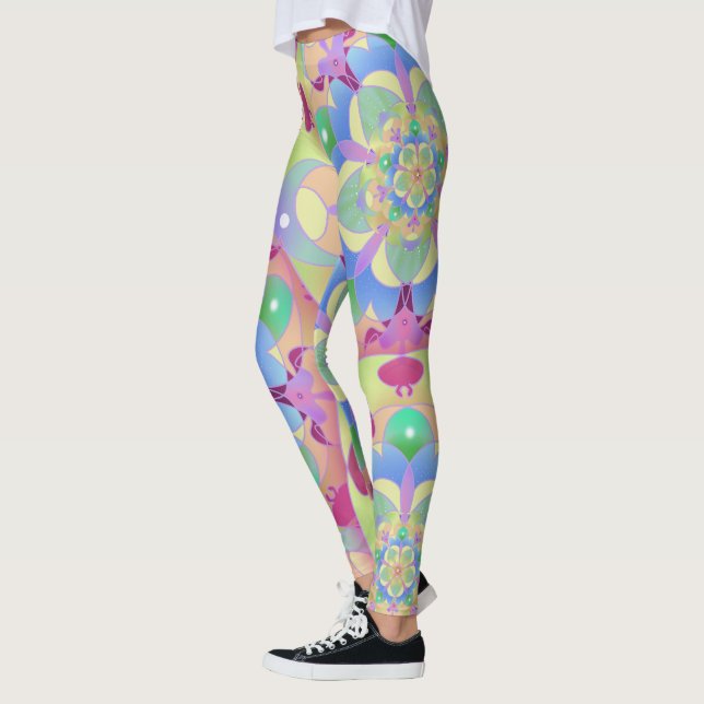 Rainbow Song Mandala Leggings (Gauche)