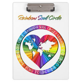 Rainbow Soul Circle Klemmbrett