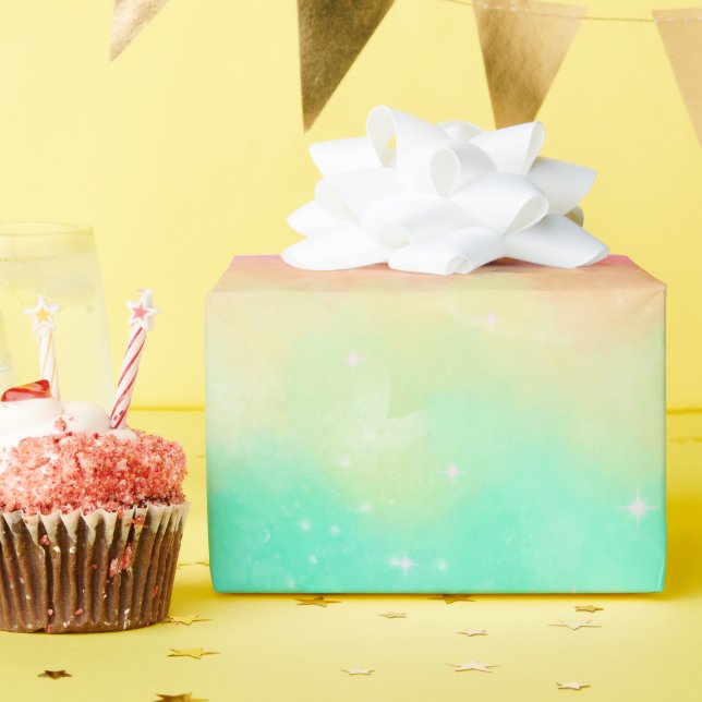 Rainbow Sparkle Geschenkpapier (Geburtstagsparty)