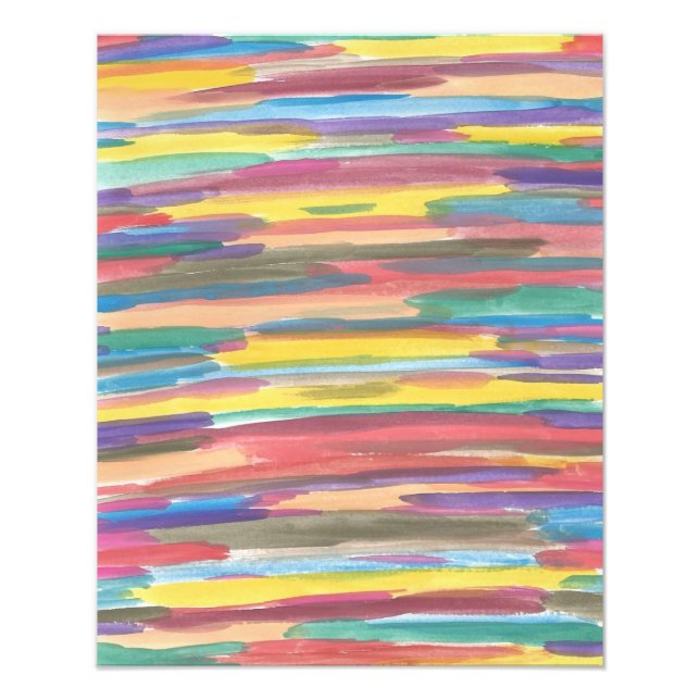 Rainbow Spectrum Abstrakt Art Print Fotodruck (Vorne)