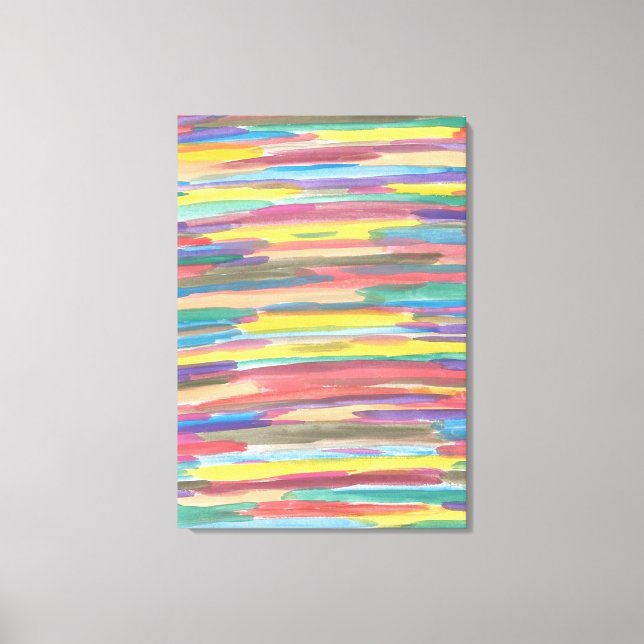 Rainbow Spectrum Art Abstrakt Canvas Print Leinwanddruck (Vorderseite)
