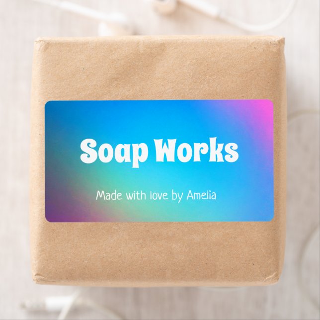 Rainbow Spectrum Small Business Étiquette (En situation)