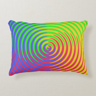 Rainbow Spiral Accent Pillow Zierkissen