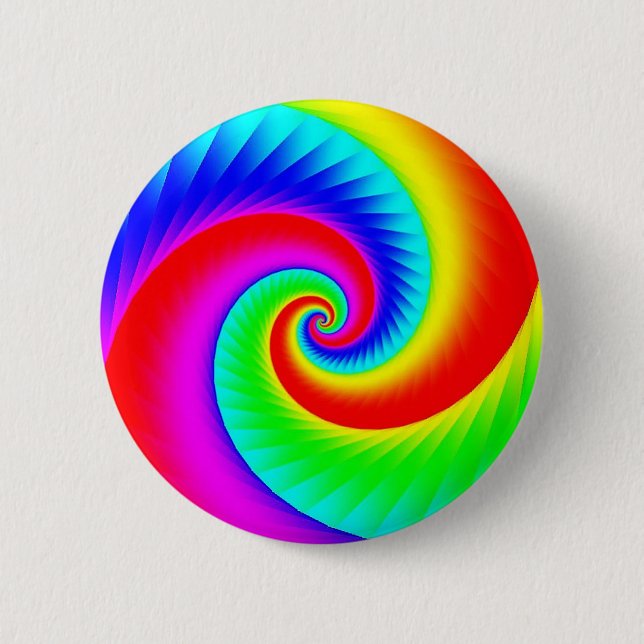 Rainbow Spiral Button (Vorderseite)