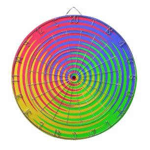 Rainbow Spiral Dartboard Dartscheibe